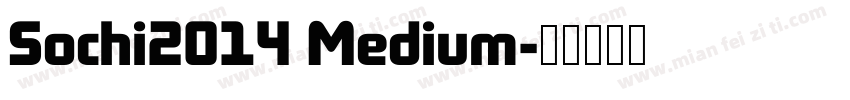 Sochi2014 Medium字体转换